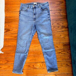 Lee x H&M - Straight Leg Jeans - Medium Blue Wash - Size: 14